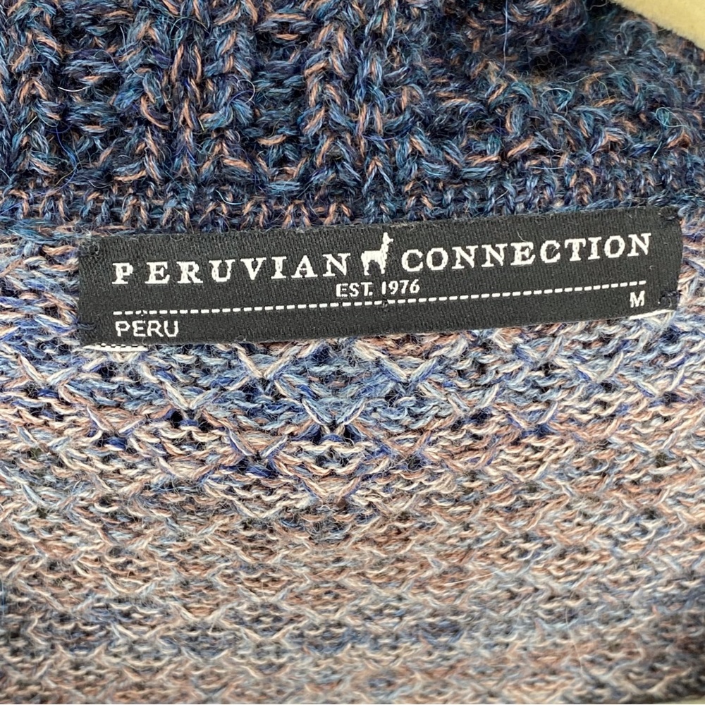 Peruvian Connection Button Front Duster Cardigan … - image 3